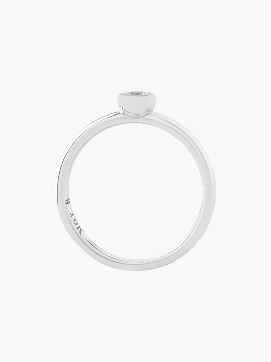 Anillo Diamante Solitario Punto Luz 2