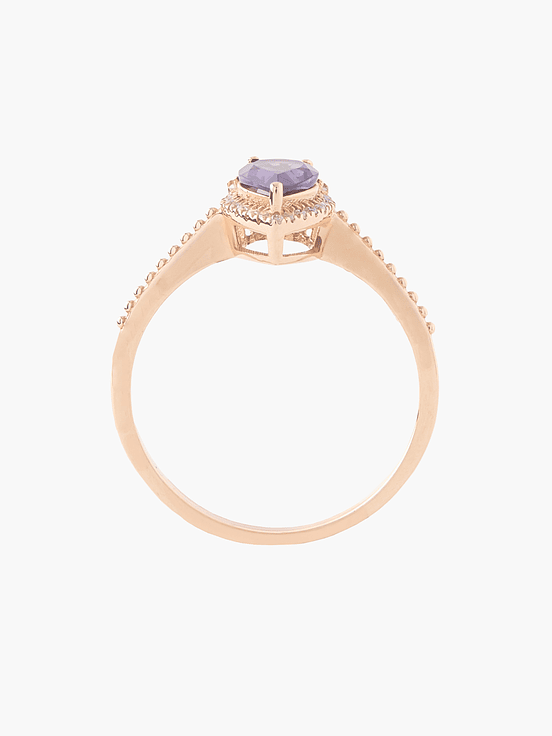 Anillo Amatista Con Diamantes 2