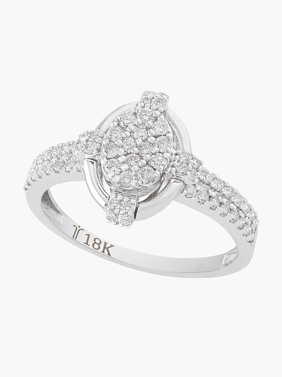 Anillo Diamantes Doble Hilera en Pave 1