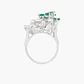 Anillo Diamantes Con Esmeraldas - Miniatura 2