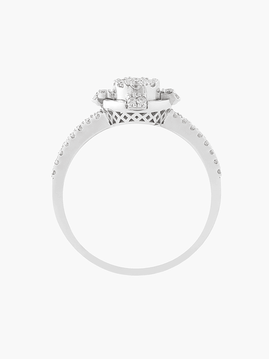 Anillo Diamantes Doble Hilera en Pave 2