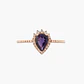 Anillo Amatista Con Diamantes - Miniatura 3