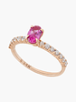 Anillo  Rosa Ovalado Con  Diamantes - Miniatura 1