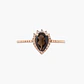 Anillo Cuarzo Ahumado Con Diamantes - Miniatura 3