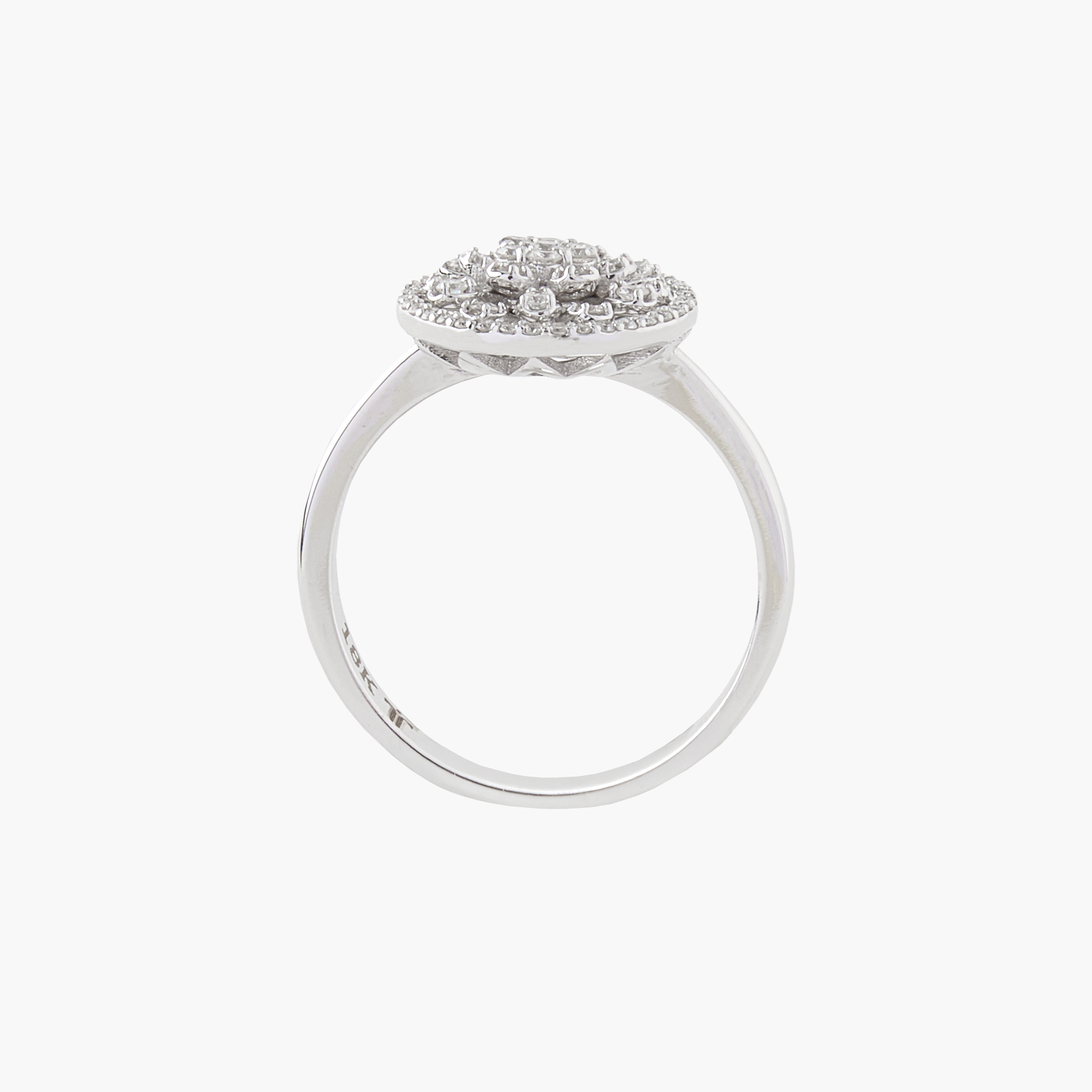 Anillo Diamantes Oro Blanco 2