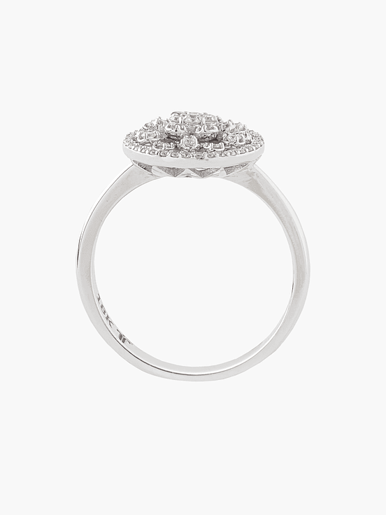 Anillo Diamantes Oro Blanco 2