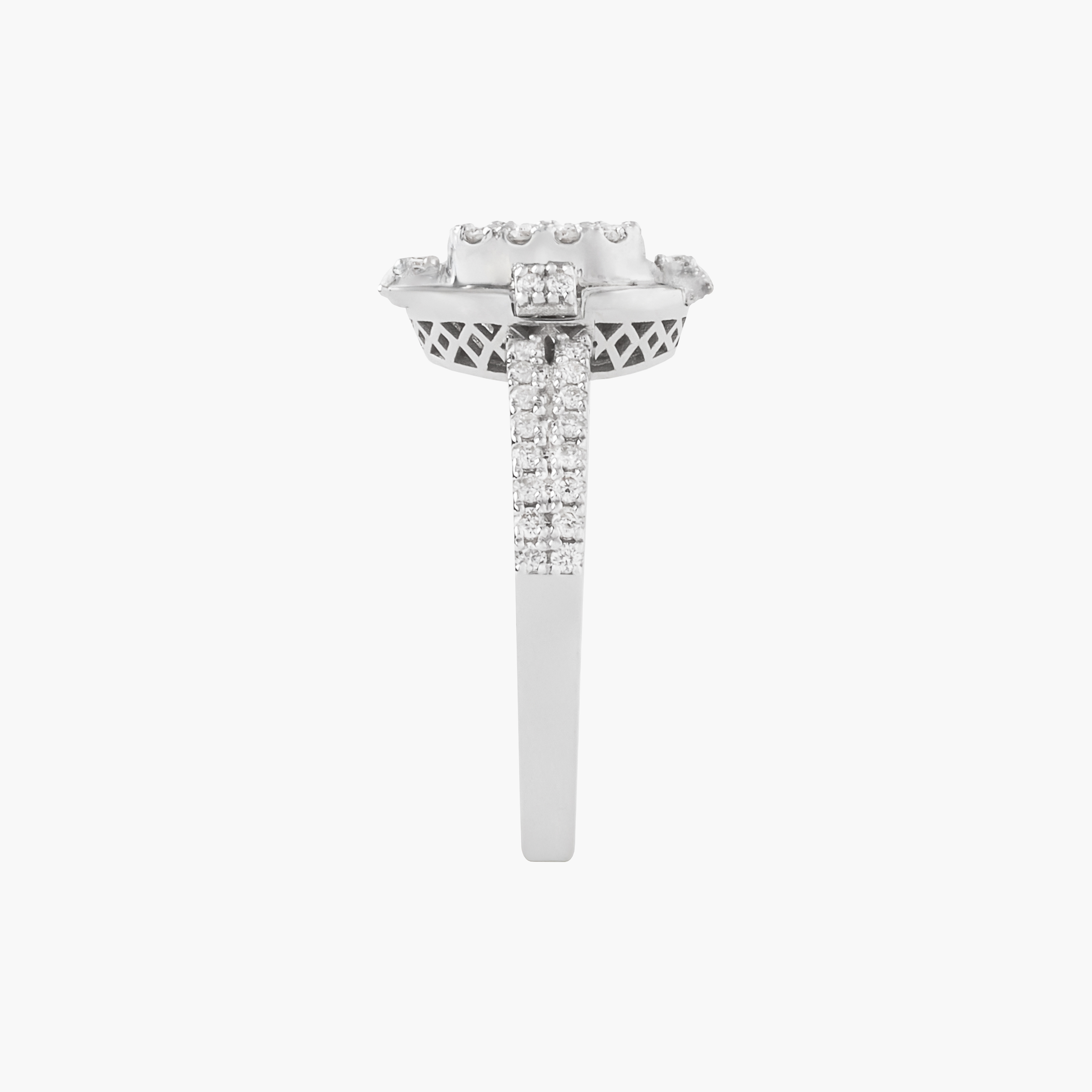 Anillo Diamantes Doble Hilera en Pave 3
