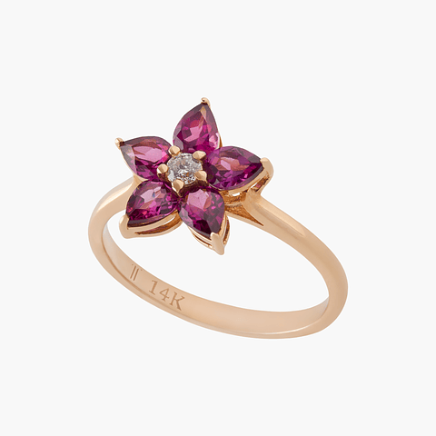 Anillo Rodalita En Flor
