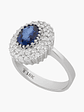 Anillo Zafiro Ovalado Diamantes - Miniatura 1