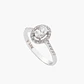 Anillo Diamante Ovalado En Halo - Miniatura 1