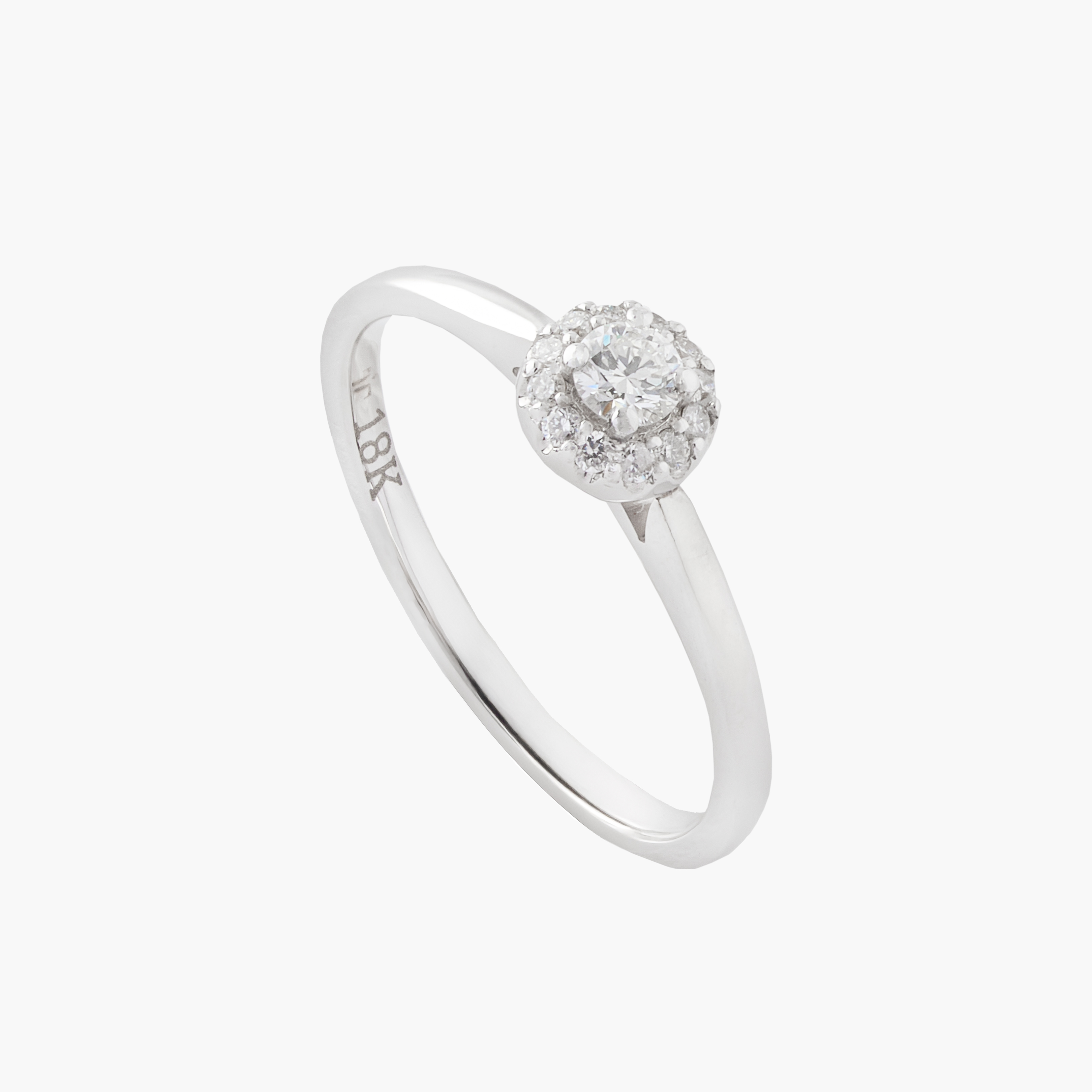 Anillo Solitario Con Brillantes 1