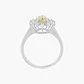 Anillo Cuarzo Limón Con Diamantes - Miniatura 2