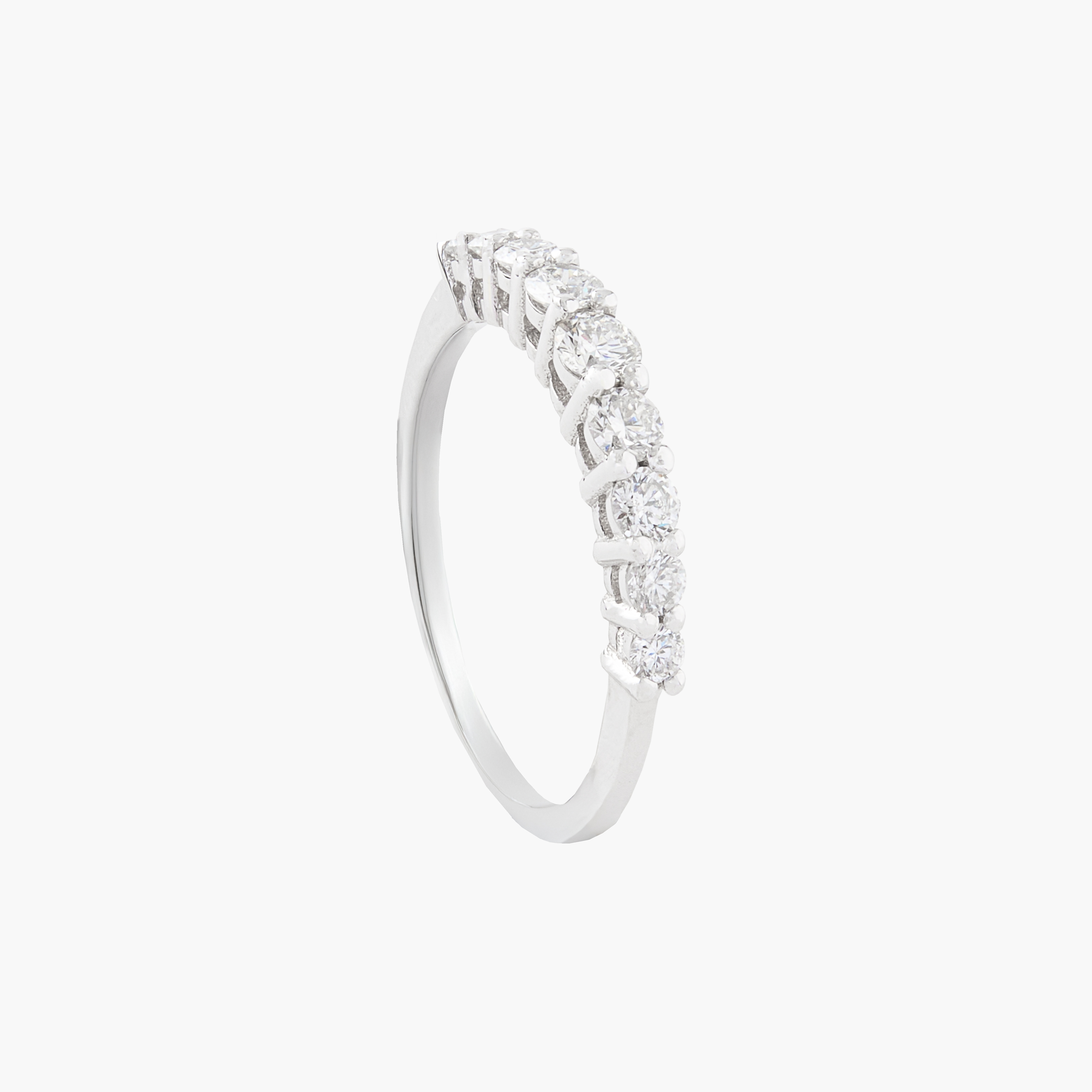 Anillo Diamante Half Eternidad 1