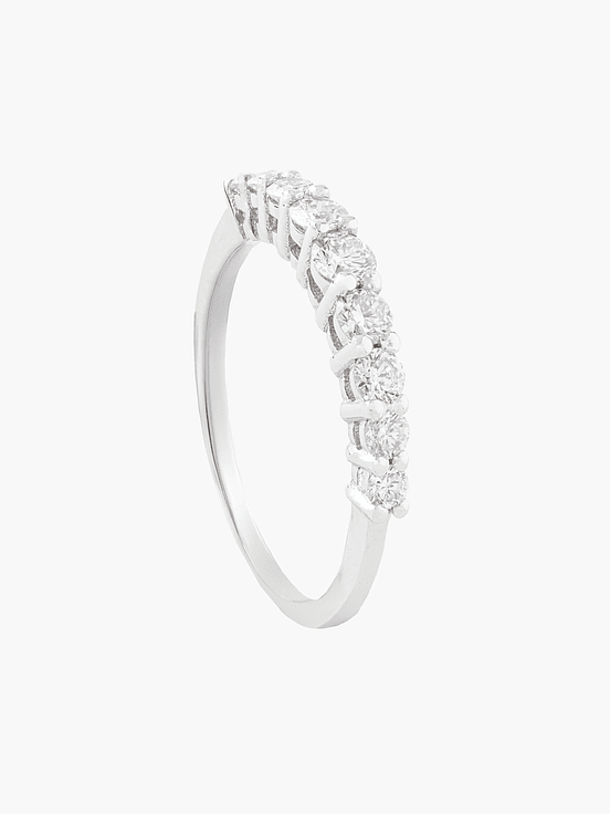 Anillo Diamante Half Eternidad 1