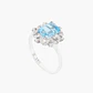 Anillo Topacio  Con  Diamantes - Miniatura 1