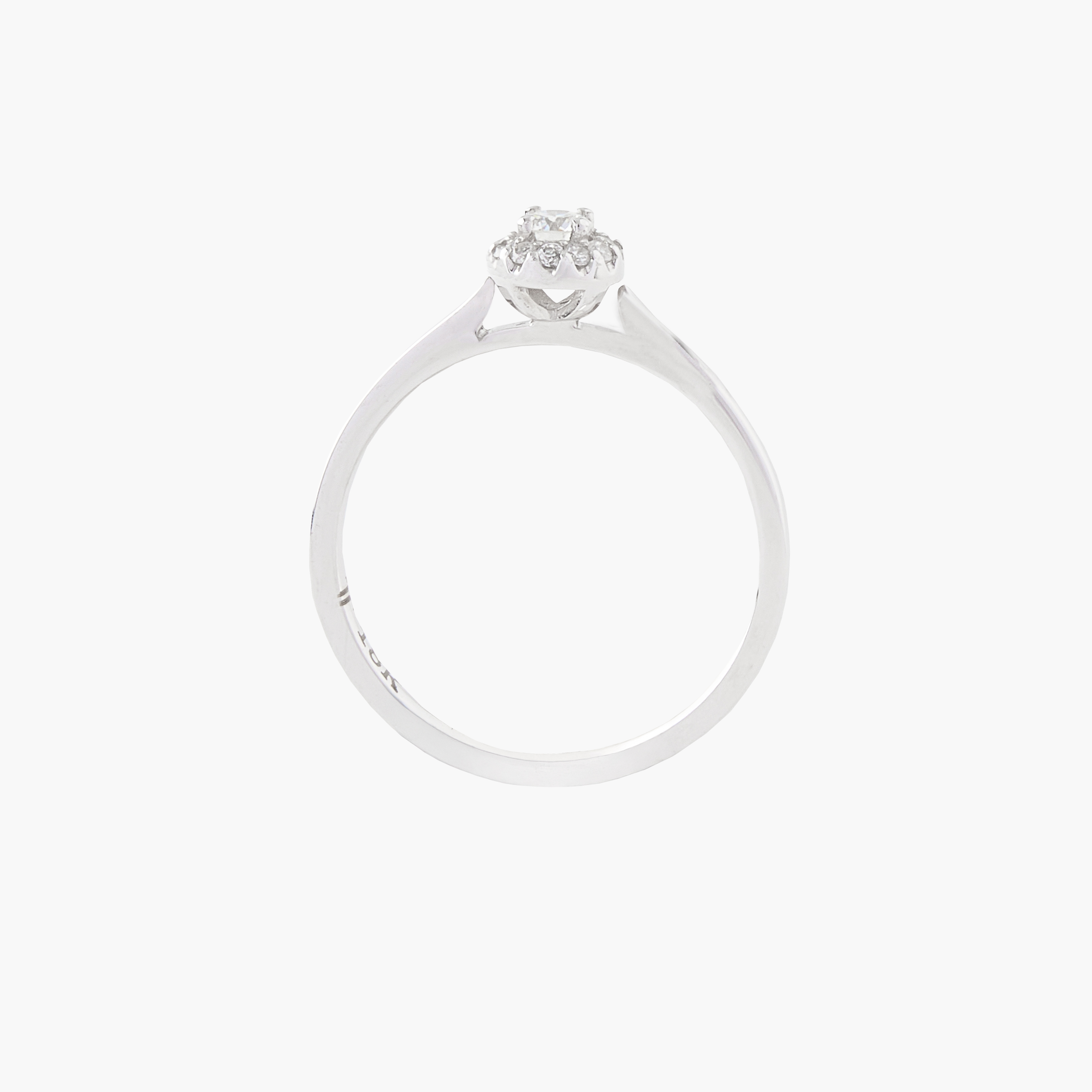 Anillo Solitario Con Brillantes 2