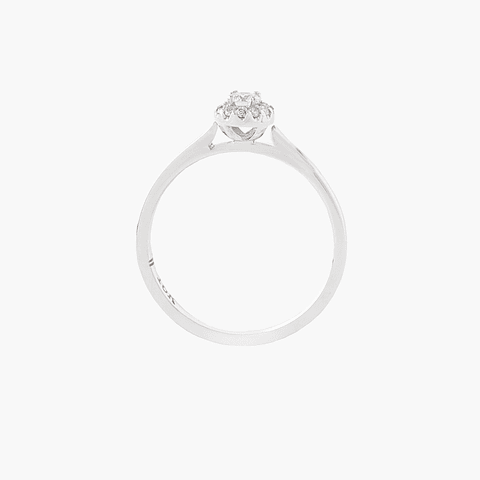 Anillo Solitario Con Brillantes