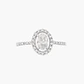 Anillo Diamante Ovalado En Halo - Miniatura 3