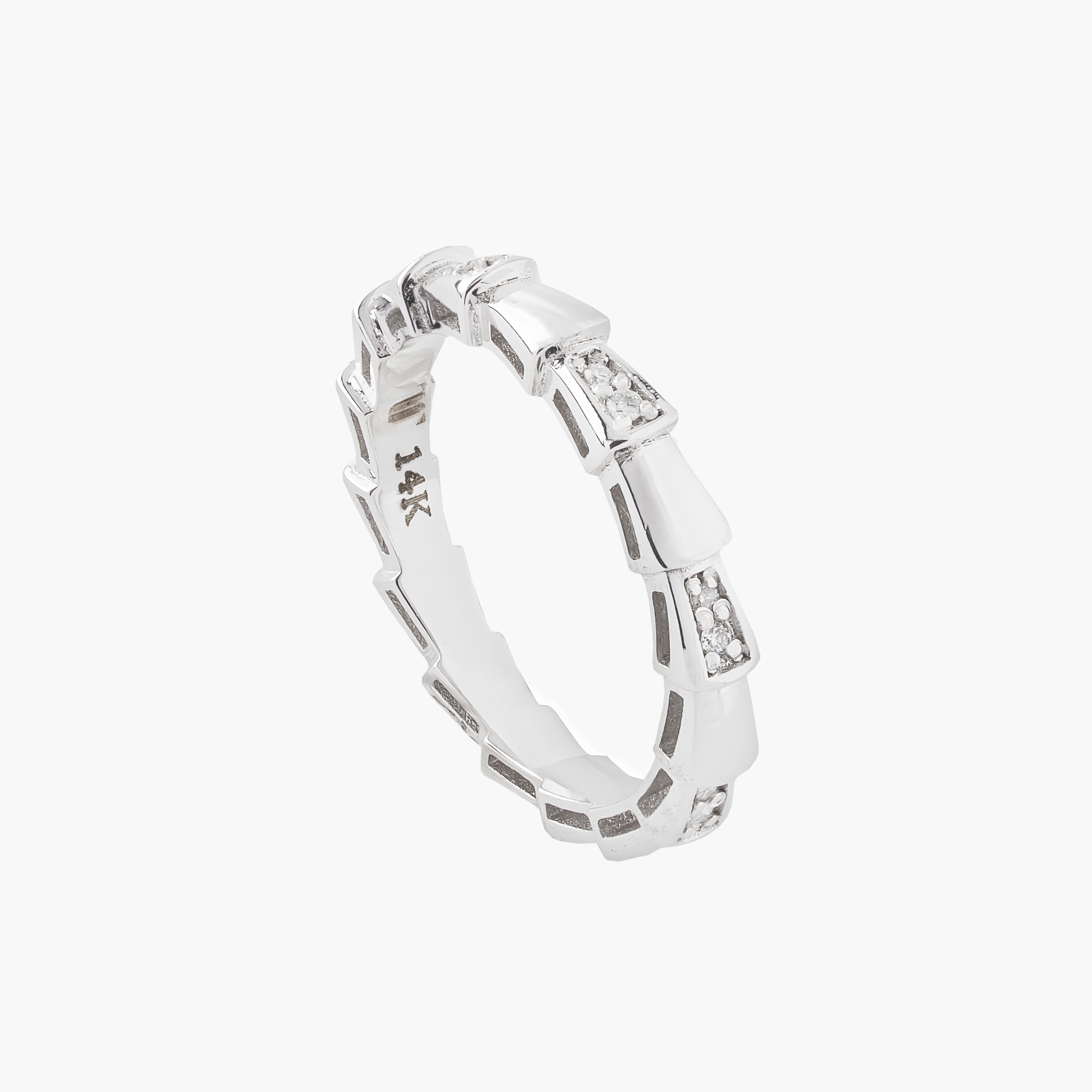 Anillo Half Diamantes  Punk Rock 1