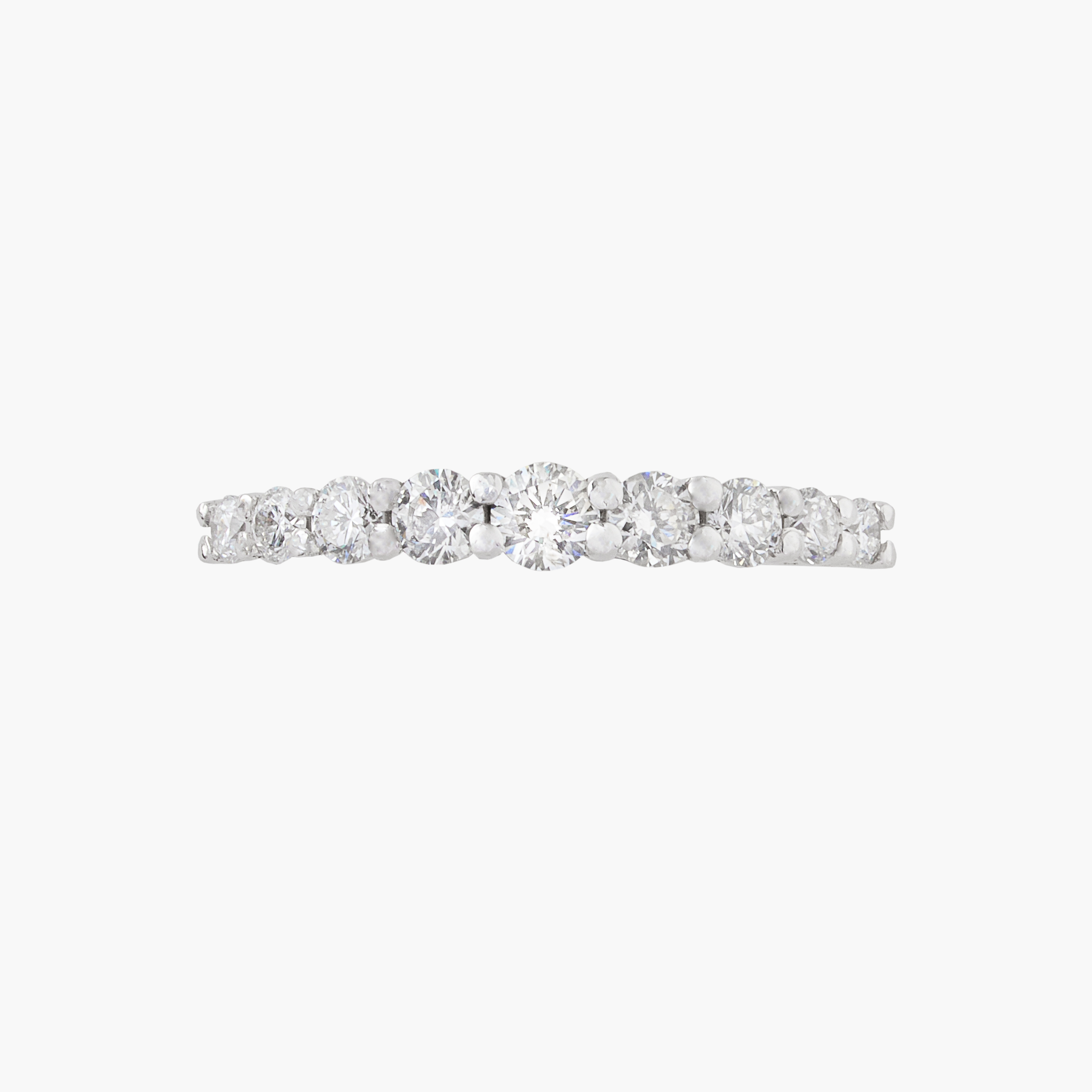 Anillo Diamante Half Eternidad 2