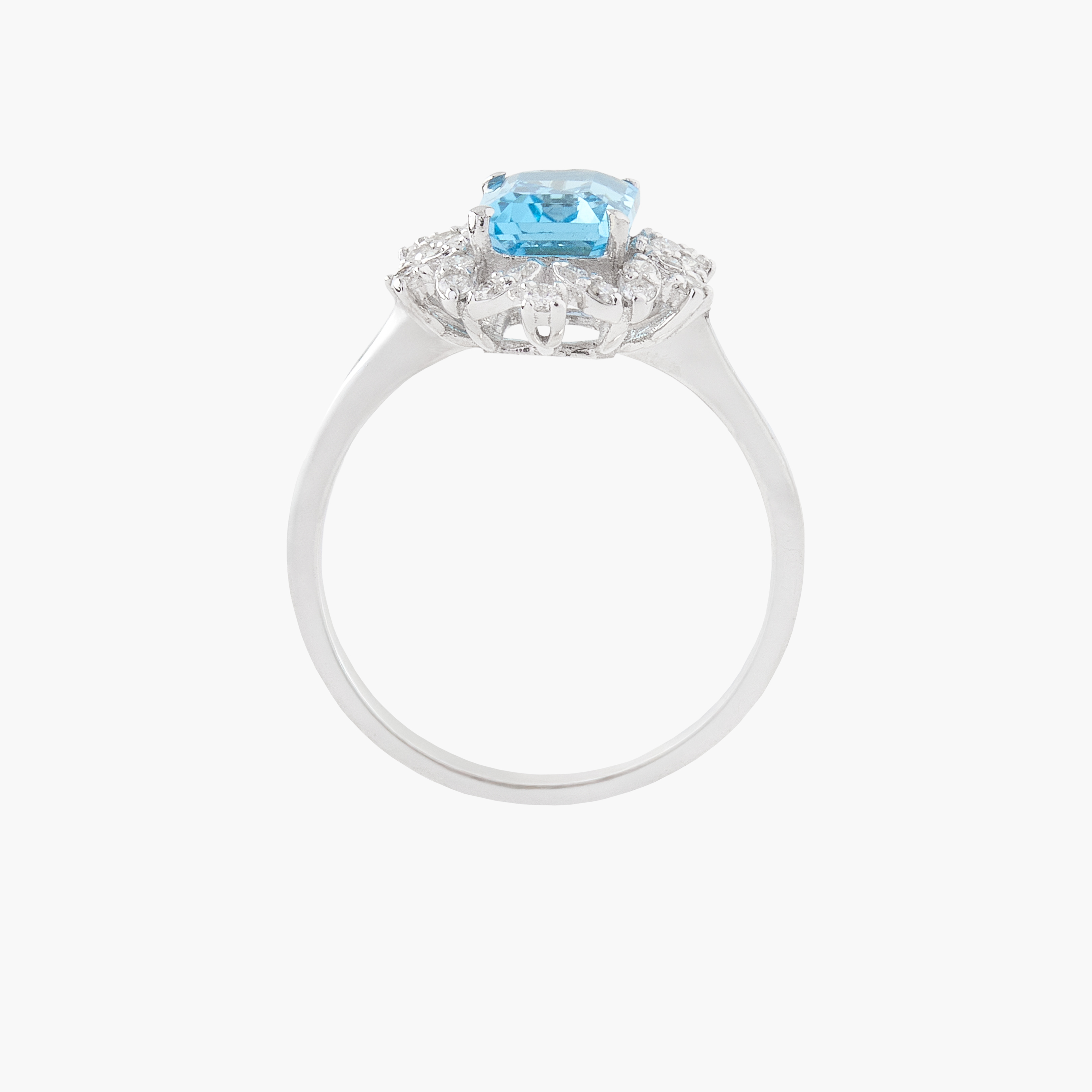 Anillo Topacio  Con  Diamantes 2