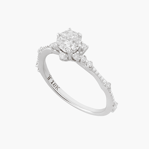 Anillo Diamantes Solitario