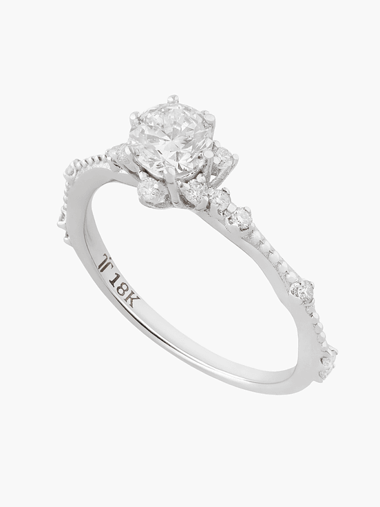 Anillo Diamantes Solitario 1