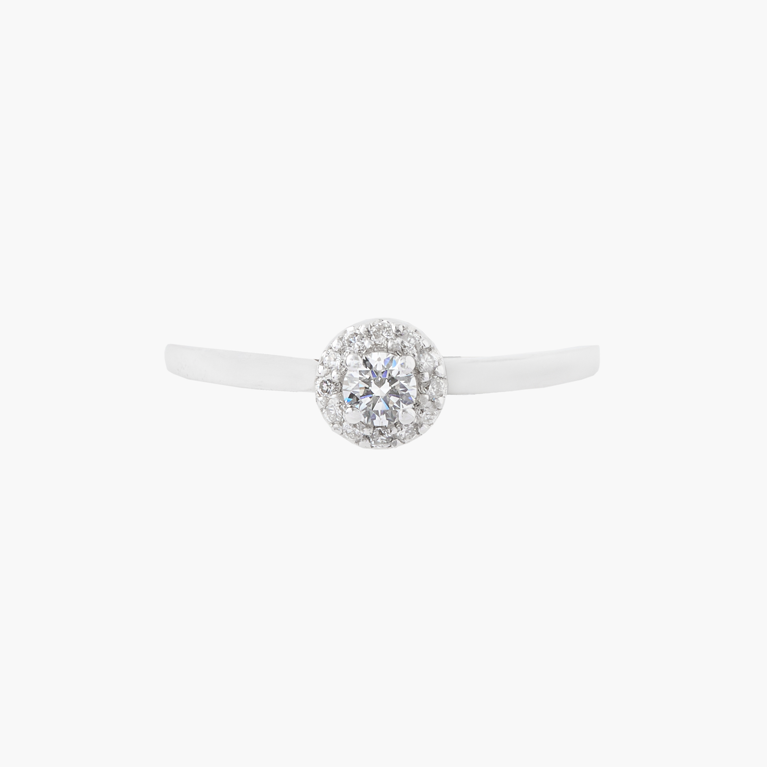 Anillo Solitario Con Brillantes 3