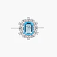 Anillo Topacio  Con  Diamantes - Miniatura 3