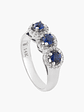 Anillo Trilogía Zafiros  Y Diamantes - Miniatura 1