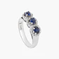 Anillo Trilogía Zafiros  Y Diamantes - Miniatura 1