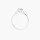 Anillo Solitario Con Racimo Diamantes - Miniatura 2