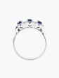 Anillo Trilogía Zafiros  Y Diamantes - Miniatura 2