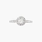 Anillo Solitario Con Racimo Diamantes - Miniatura 3