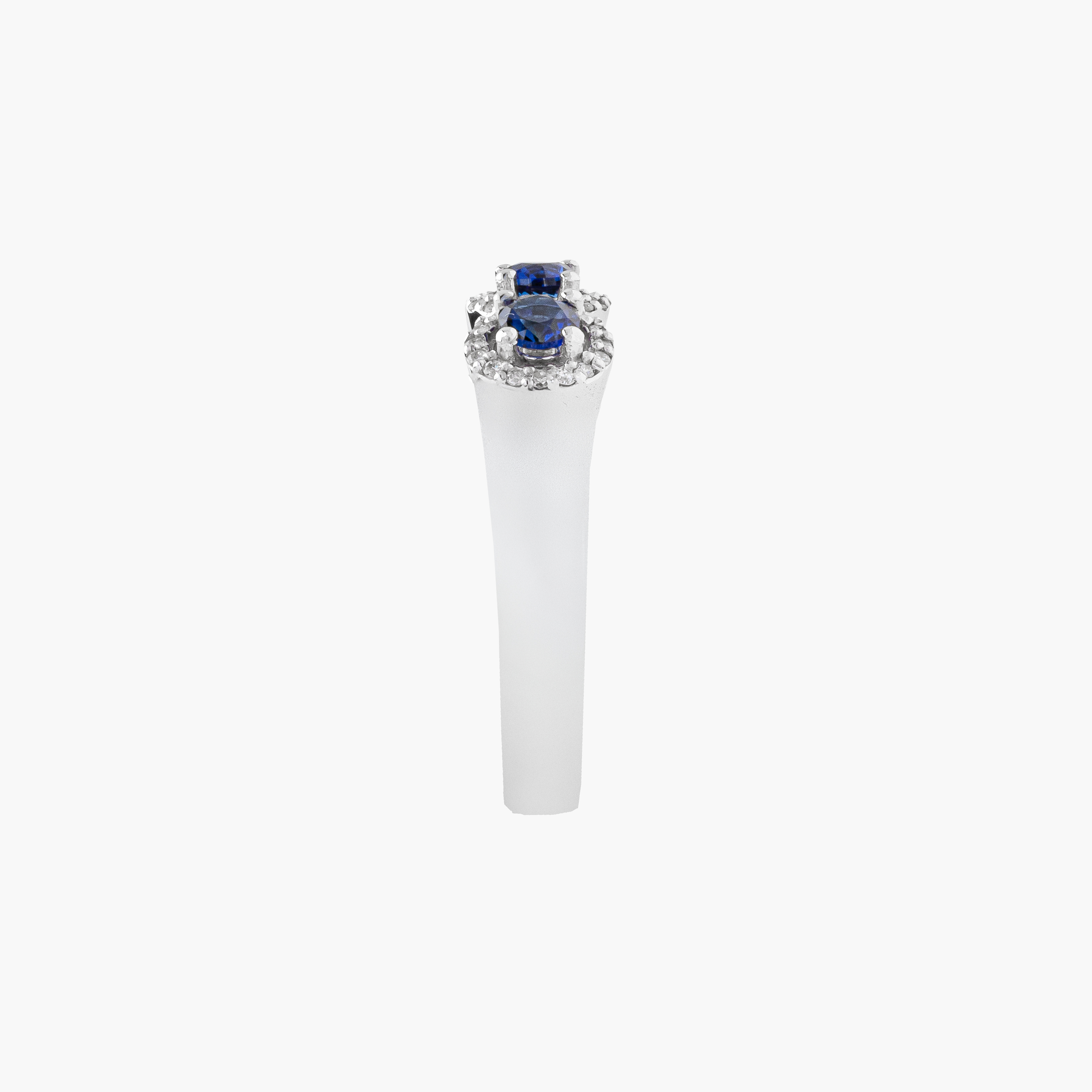 Anillo Trilogía Zafiros  Y Diamantes 3