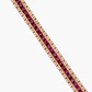 Pulsera Tenis Diamantes Y Rubíes - Miniatura 1