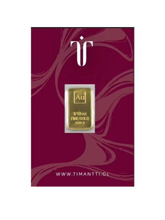 Lingote 1/10 Onza 24K $465.000 1