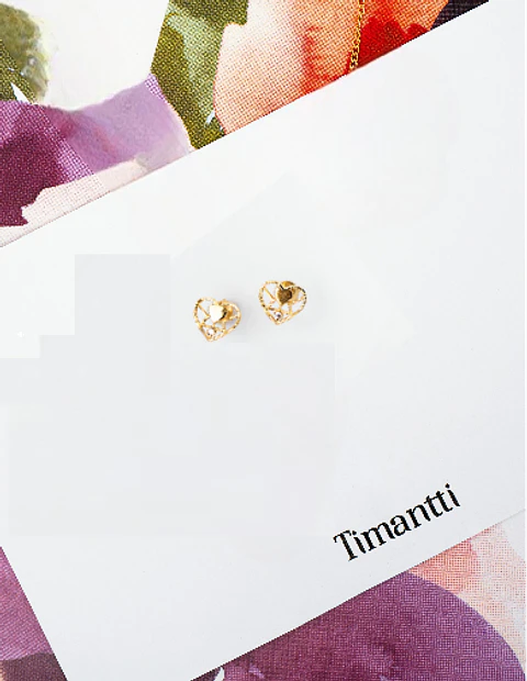 Aros Corazón Calado