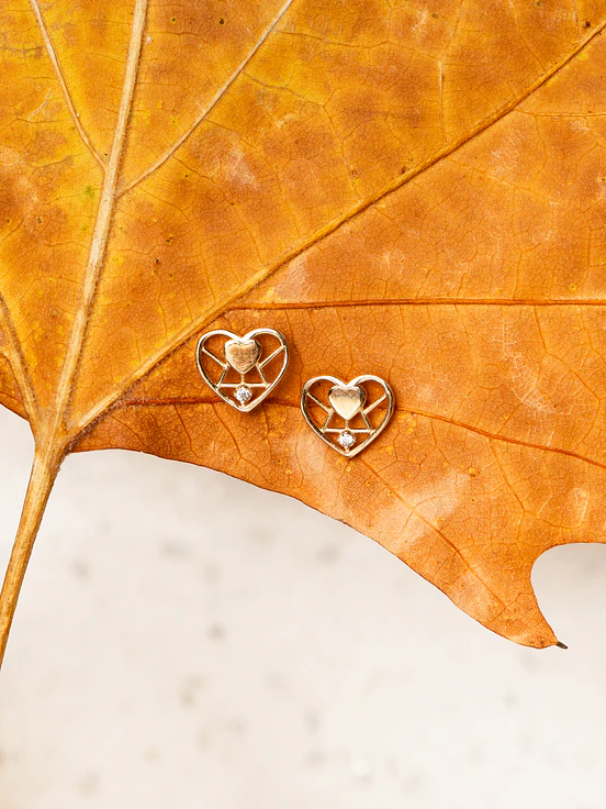 Aros Corazón Calado 2
