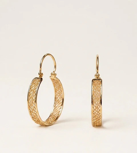 Aros Argollas Filigrana 