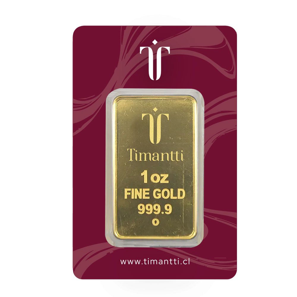 Lingote 1 Onza 24K  $4.043.000 ($4.665.000) 1