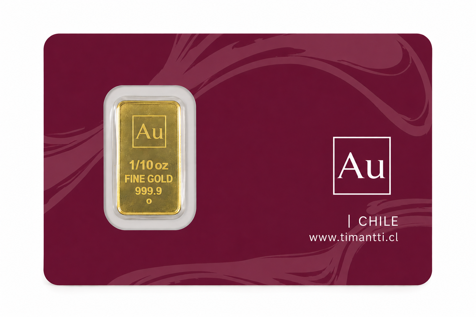 Lingote 1/10 Onza 24K  $403.000 ($465.000) 1