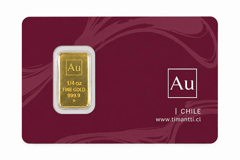 Lingote 1/4 Onza 24K $1.021.800 ($1.170.000)