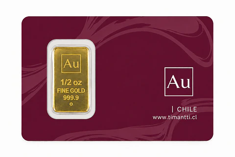 Lingote 1/2 Onza 24K $2.043.600 ($2.340.000)