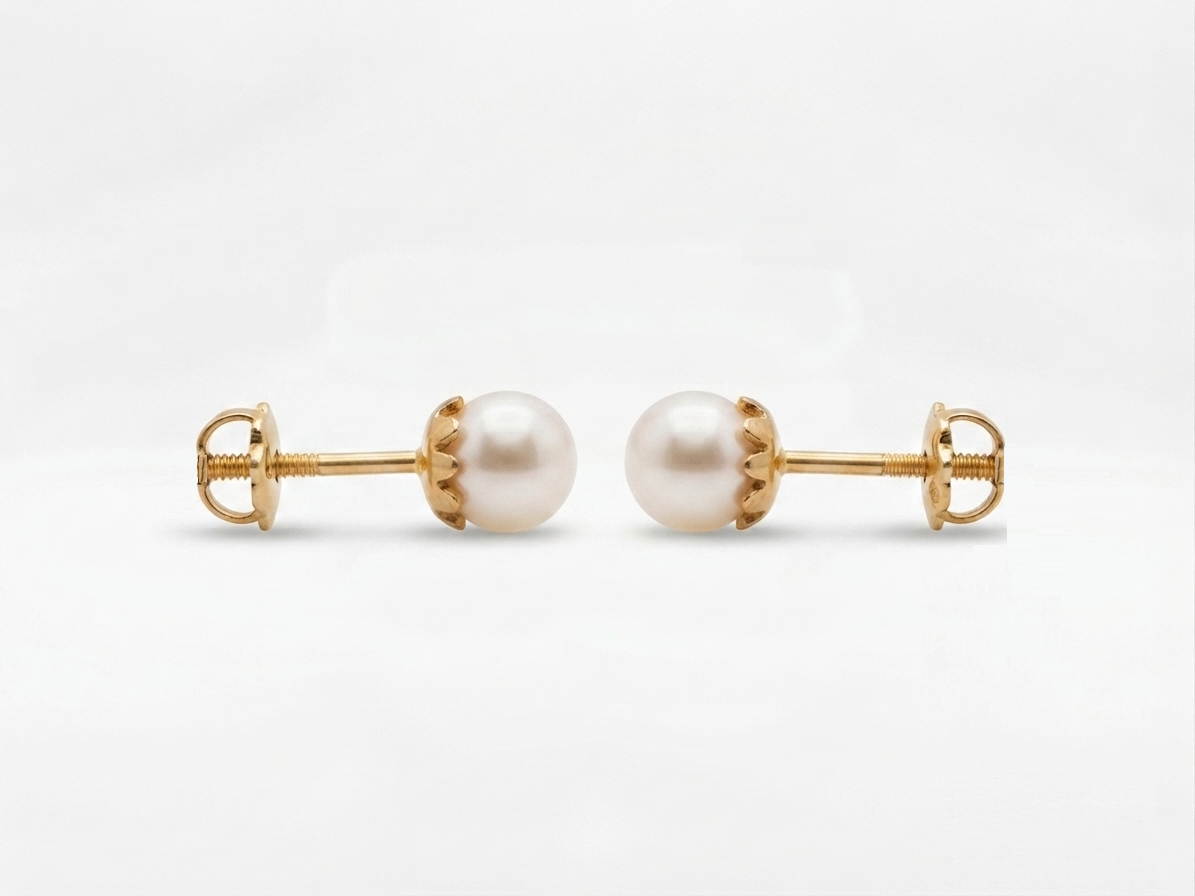 Aros Perla Cultivada 4mm 2