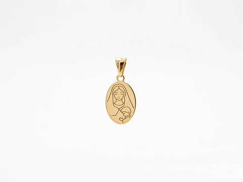 Medalla Virgen con Niño