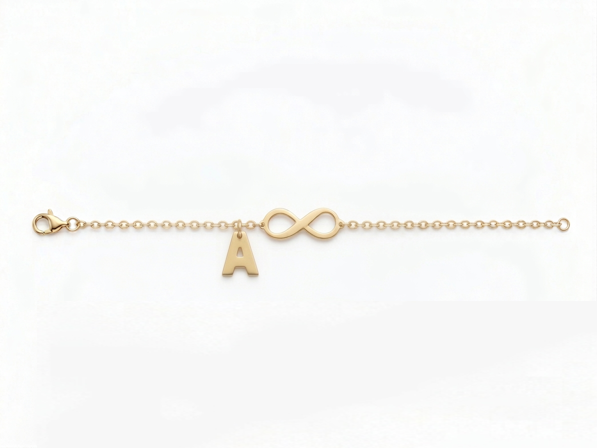 Pulsera Infinito con Letra 2