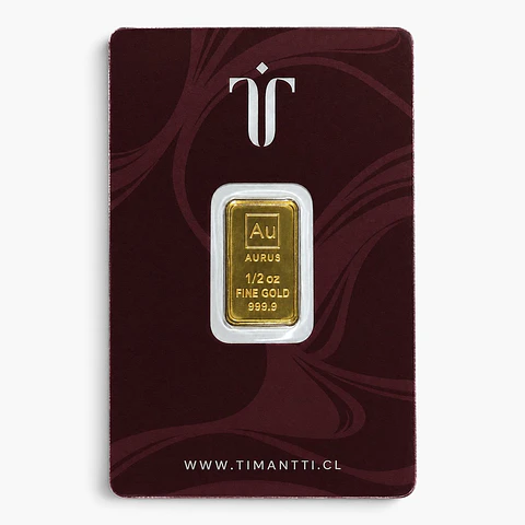 Lingote de oro 1/2 Onza-24K $2.106.000 ($2.340.000)