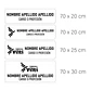 Placa Identificación Casco Personalizadas, Ancho 6cm, Vilti® - Miniatura 2