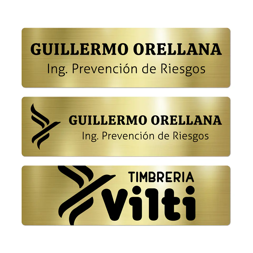 Pack 20 Placa Identificación Casco Plus S, 7x2,5cm, Vilti® 2